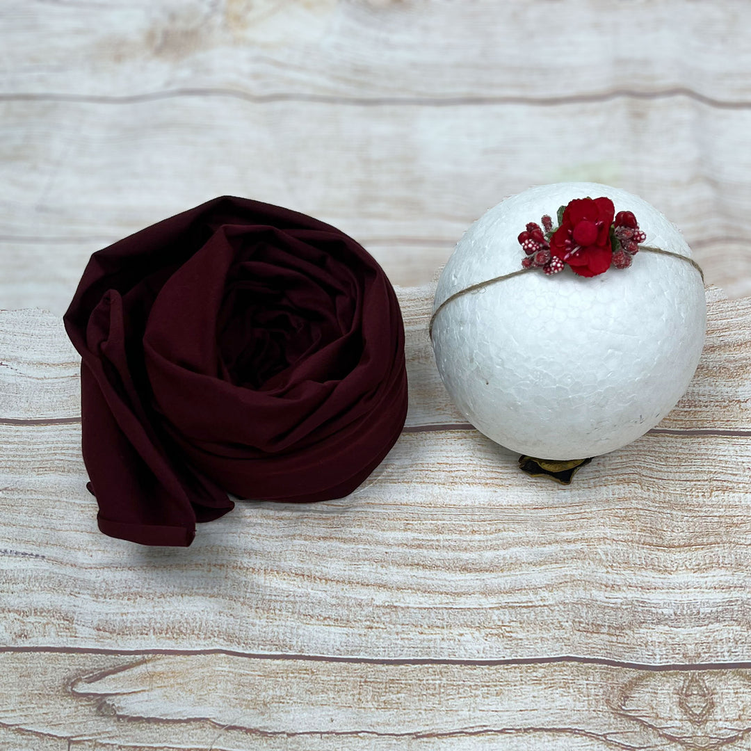 Lycra Wrap Matched Headwear Set