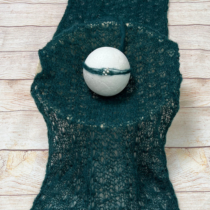 140*40cm Mohair Wrap with Headwear