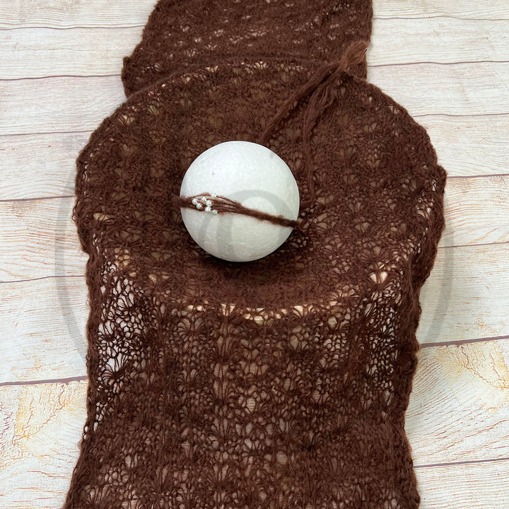 140*40cm Mohair Wrap with Headwear