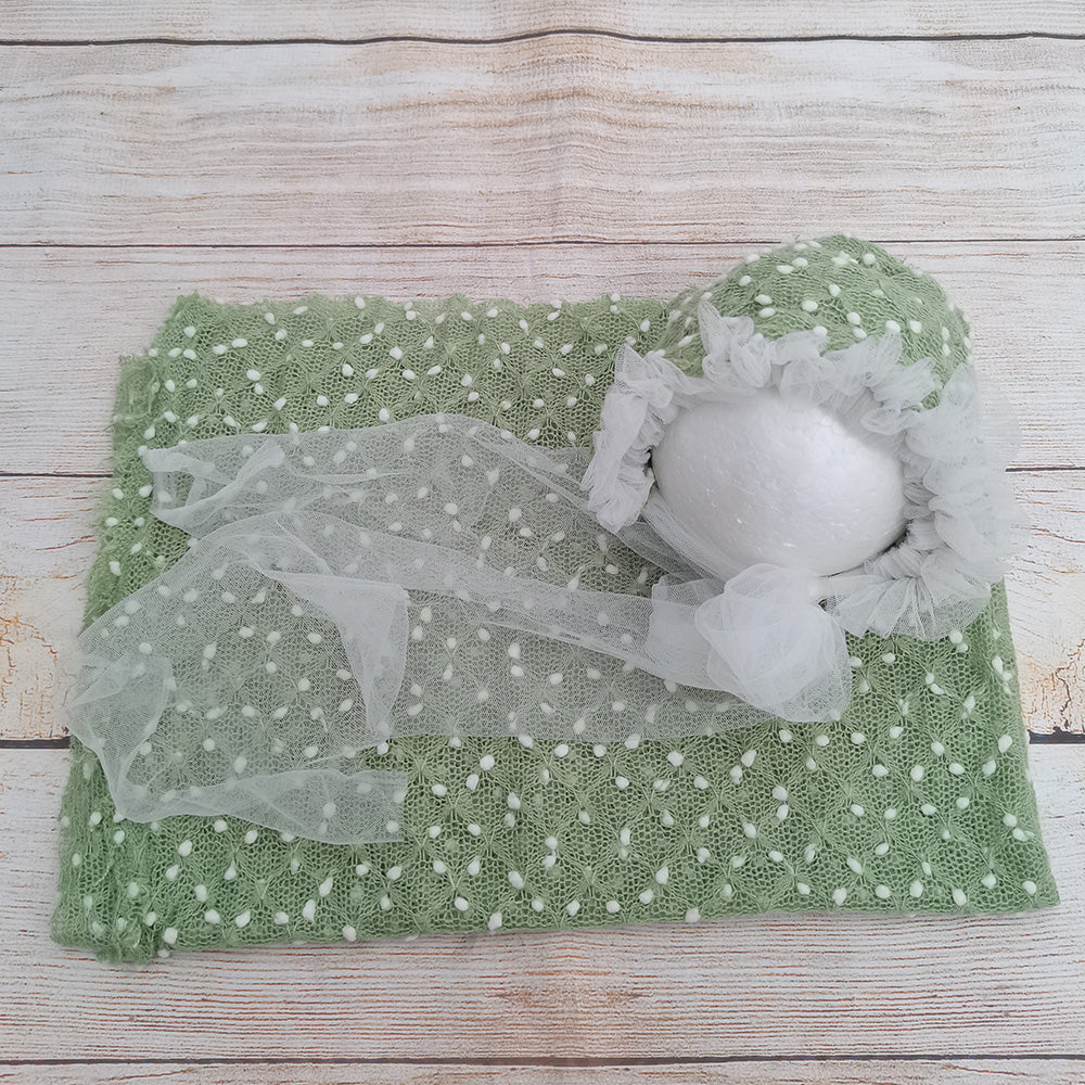 150*50cm Wrap with Matched Hat Set