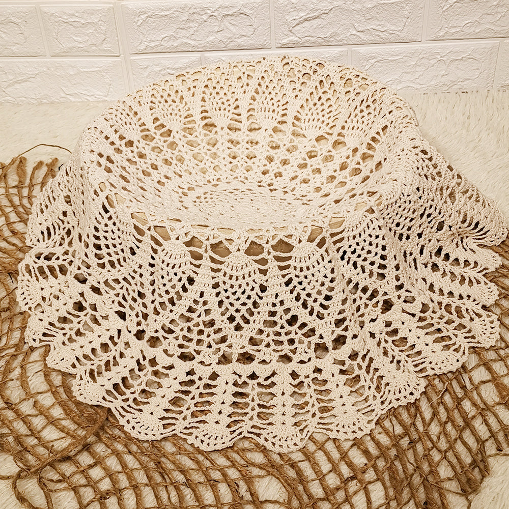 Handmade Crocheted Round Blanket