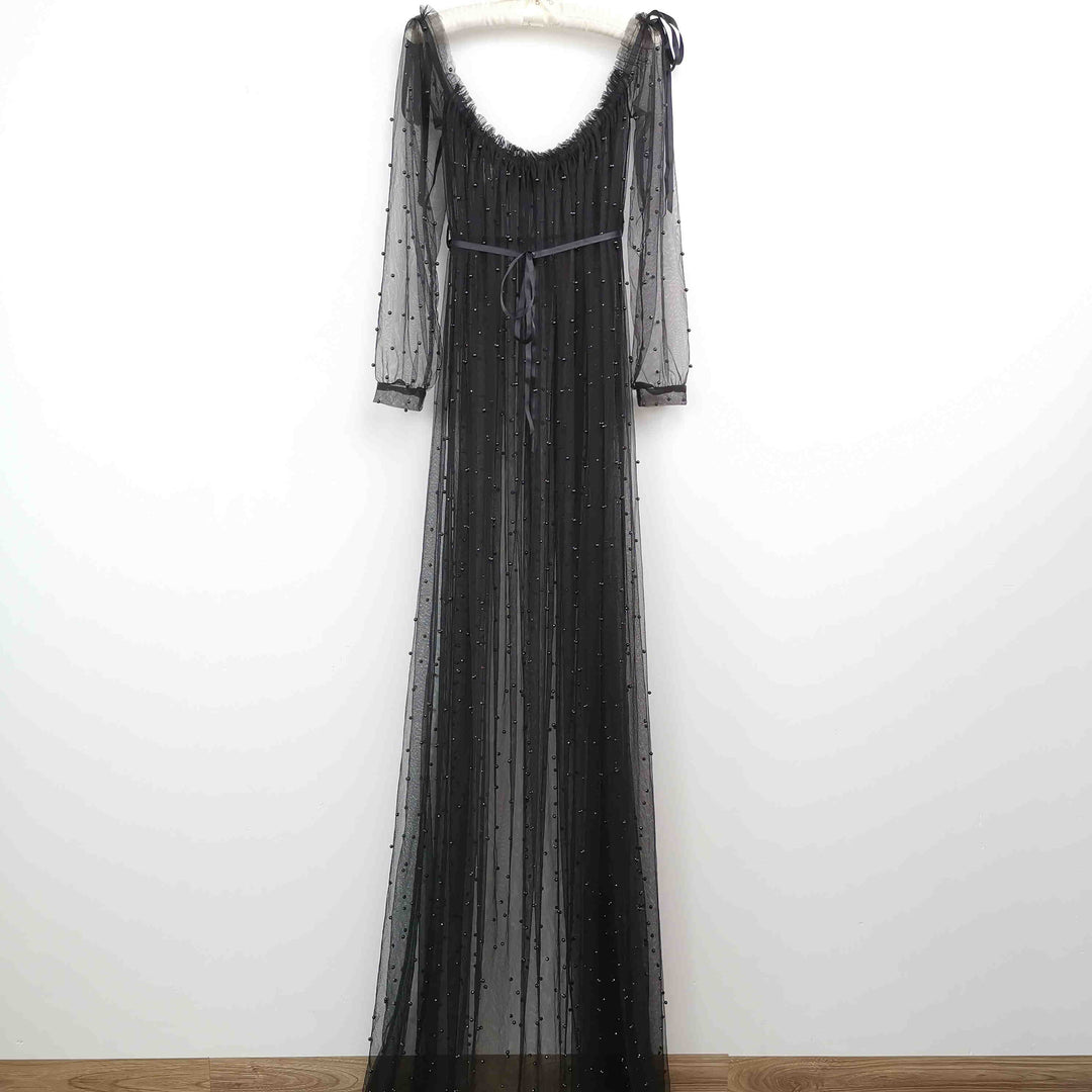 Dominic Pearls Tulle Gown