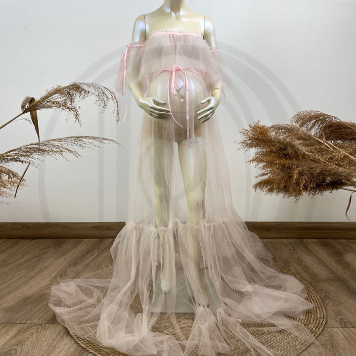 Dora Boob Tube Tulle Gown