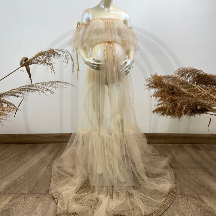 Dora Boob Tube Tulle Gown