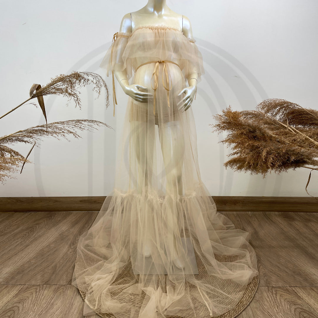 Dora Boob Tube Tulle Gown