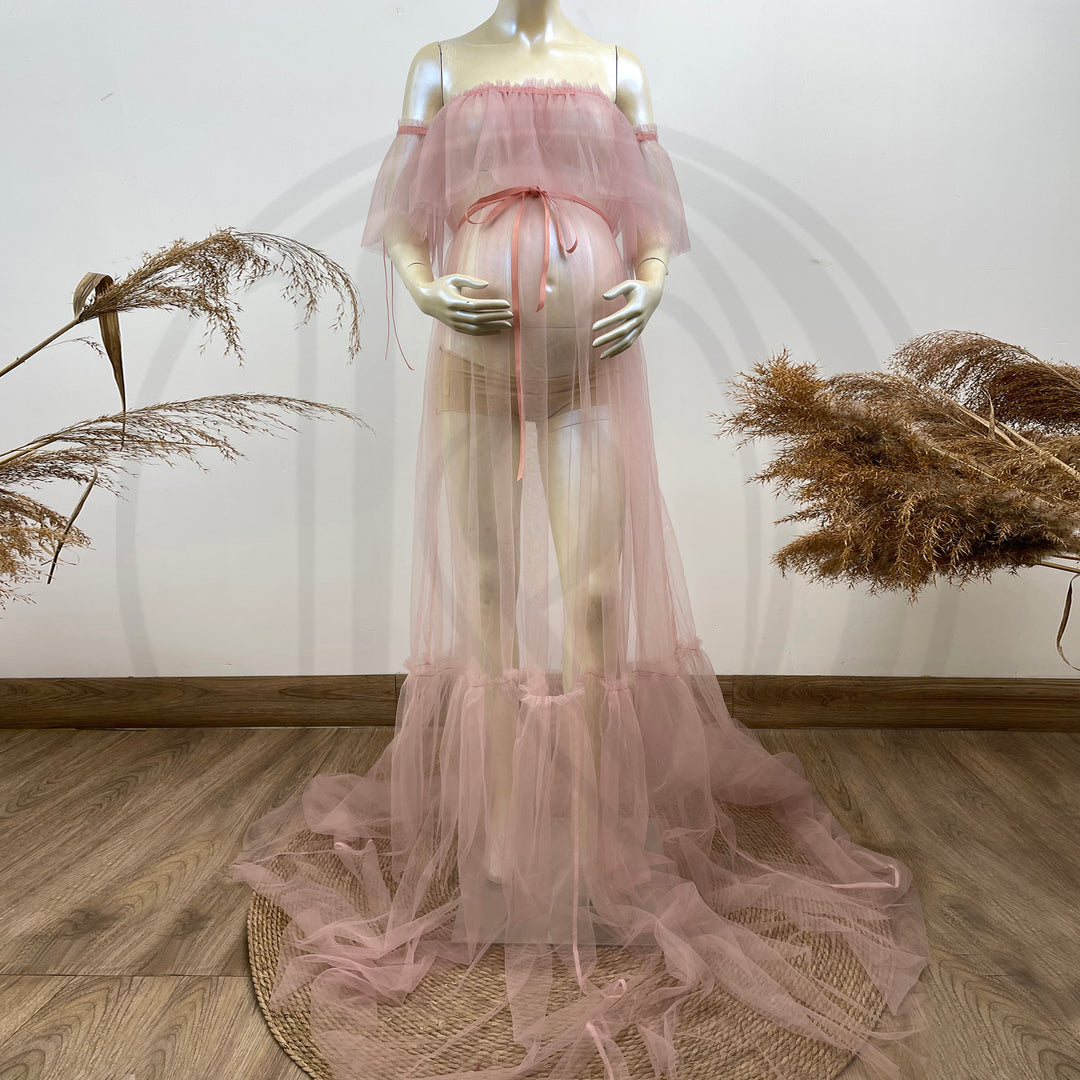 Dora Boob Tube Tulle Gown