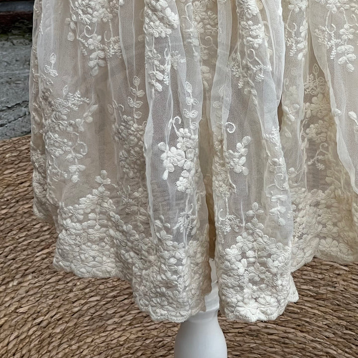 Joyce Beige Little Girl Gown