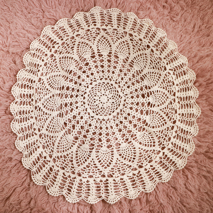 Handmade Crocheted Round Blanket