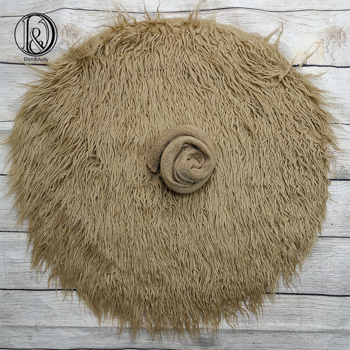 Faux Fur Mat with wrap set