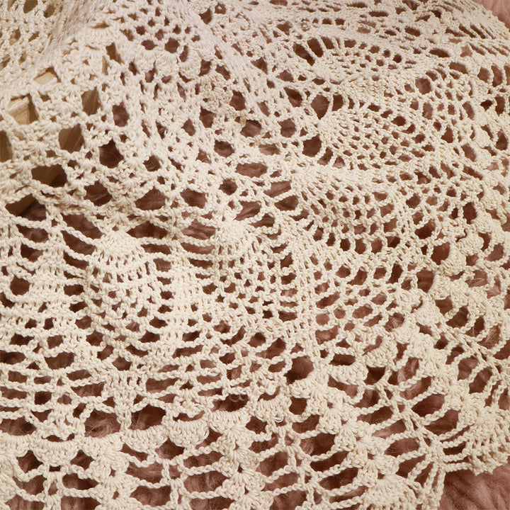 Handmade Crocheted Round Blanket