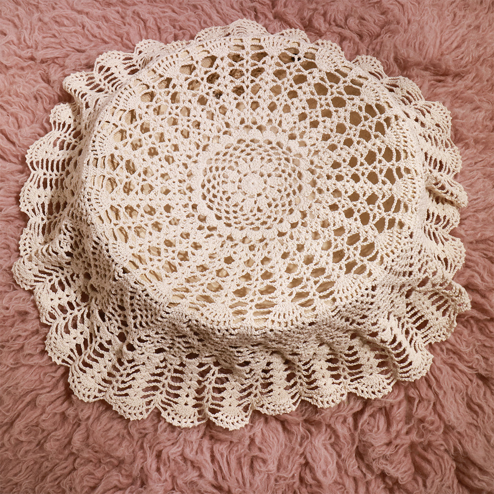 Handmade Crocheted Round Blanket