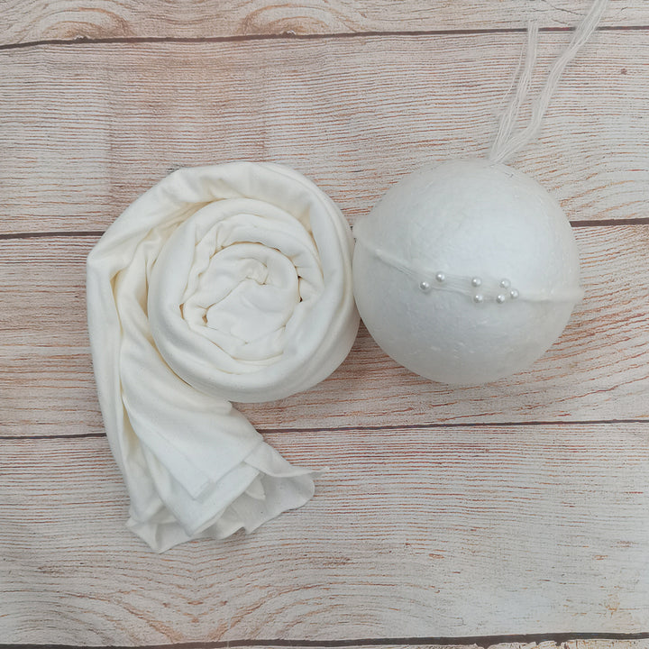 Cotton Wrap with Matched hearwear Set