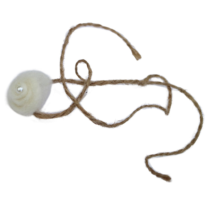 Handcraft Wool Flower Headband with Pearl Newborn Props Photography - Don&Judy Newborn&Maternity photography props