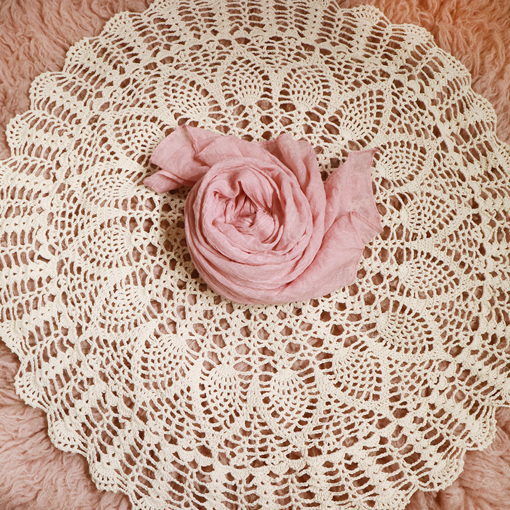 Handmade Crocheted Round Blanket