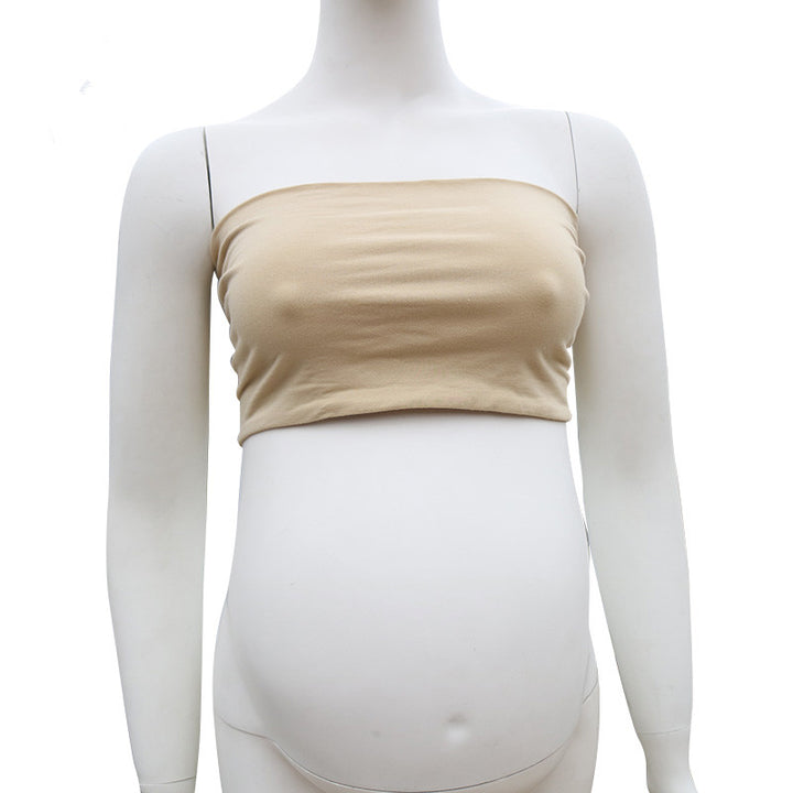 Clearance Stretchy Cotton Boob Tube Top Maternity Photo Dresses - Don&Judy Newborn&Maternity photography props