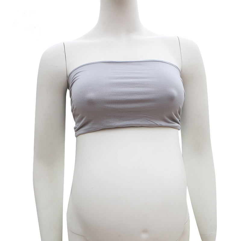 Clearance Stretchy Cotton Boob Tube Top Maternity Photo Dresses - Don&Judy Newborn&Maternity photography props