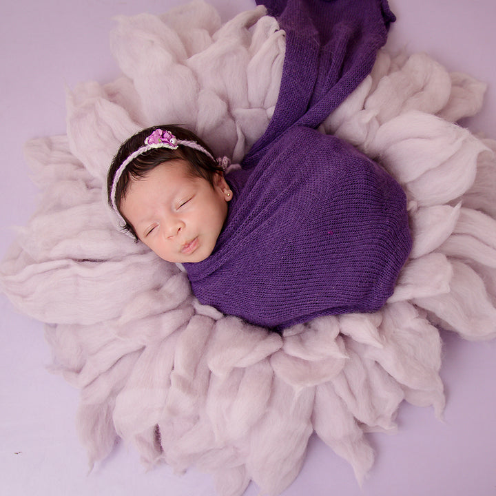 Handcraft Pure Wool Fox-Brush Style Newborn Photography Blanket - Don&Judy Newborn&Maternity photography props