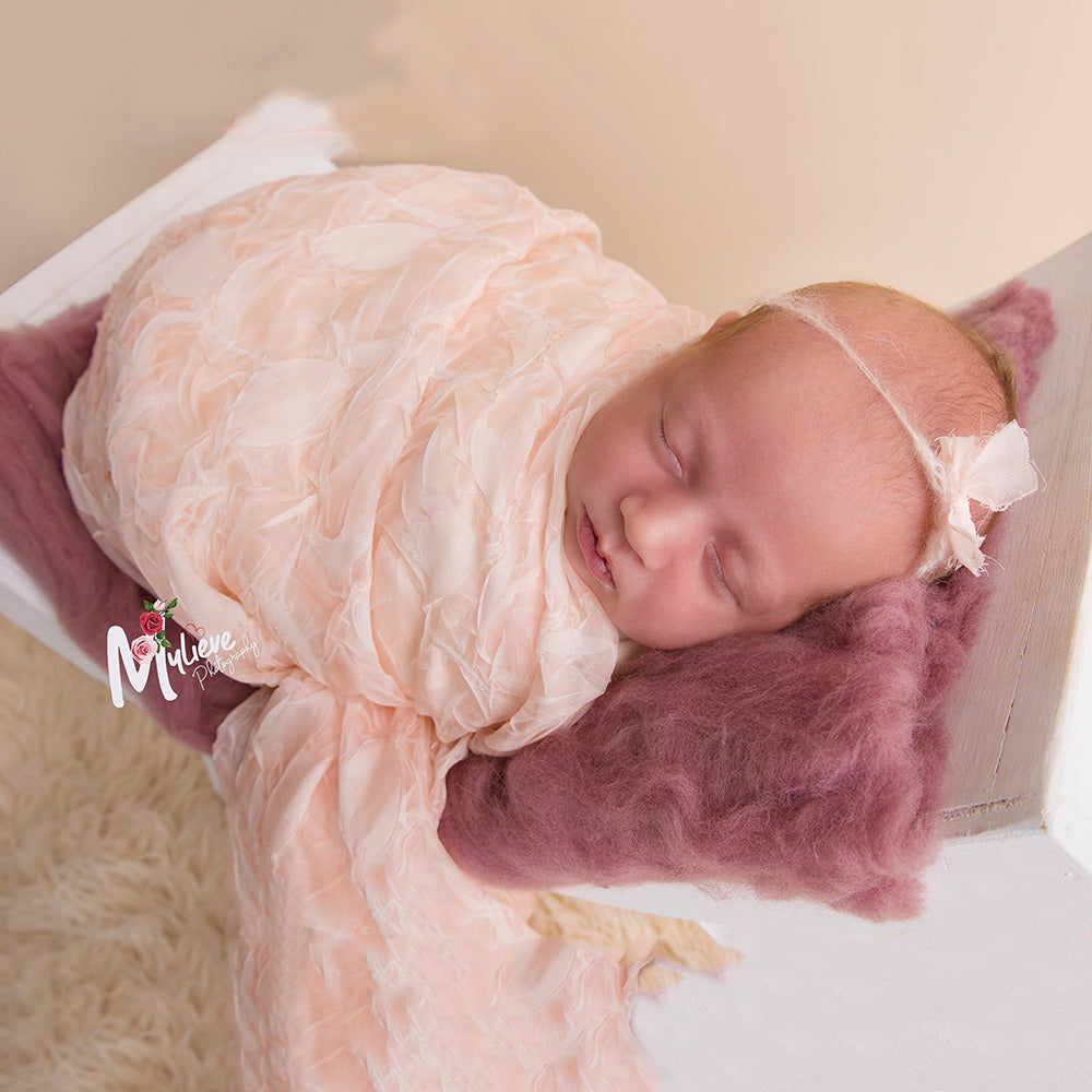 Stretch Embossing Chiffon Wraps Newborn Photo Props - Don&Judy Newborn&Maternity photography props