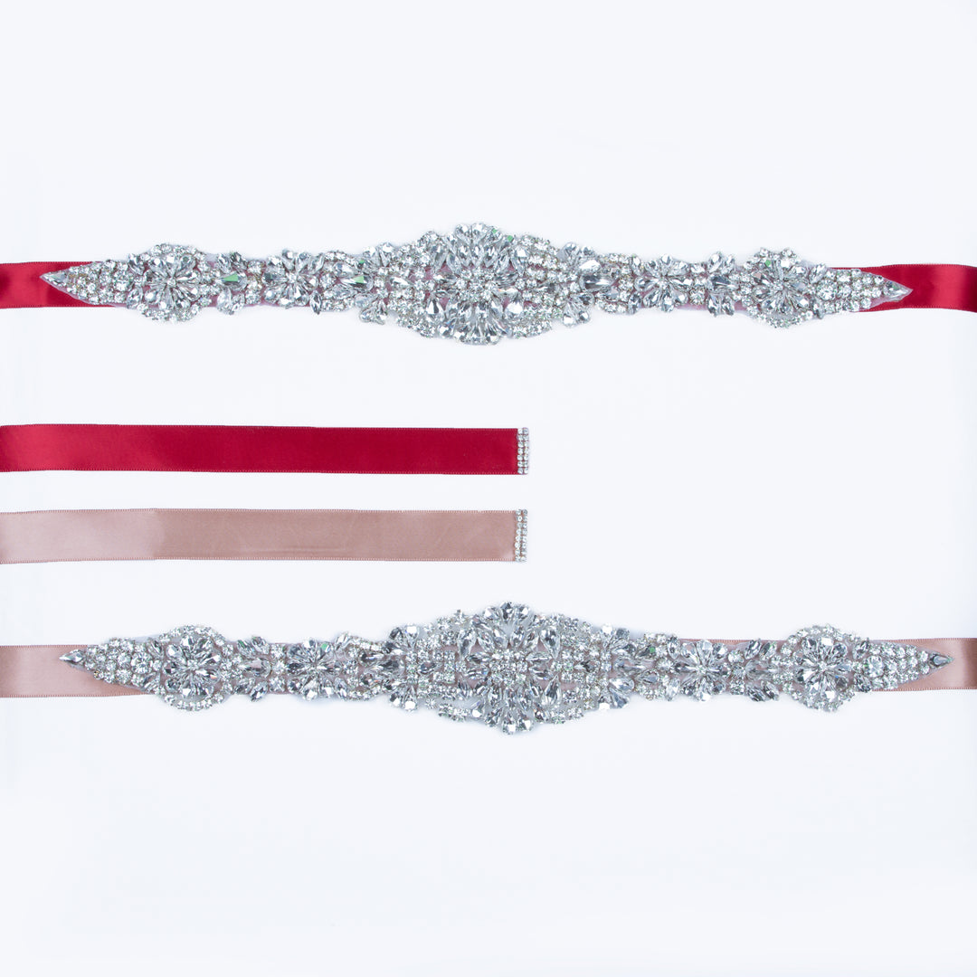 Crystal Rhinestone Maternity Belt for Photoshoot Maternity Photo Dress Accessories 270CM x 2CM - Don&Judy Newborn&Maternity photography props