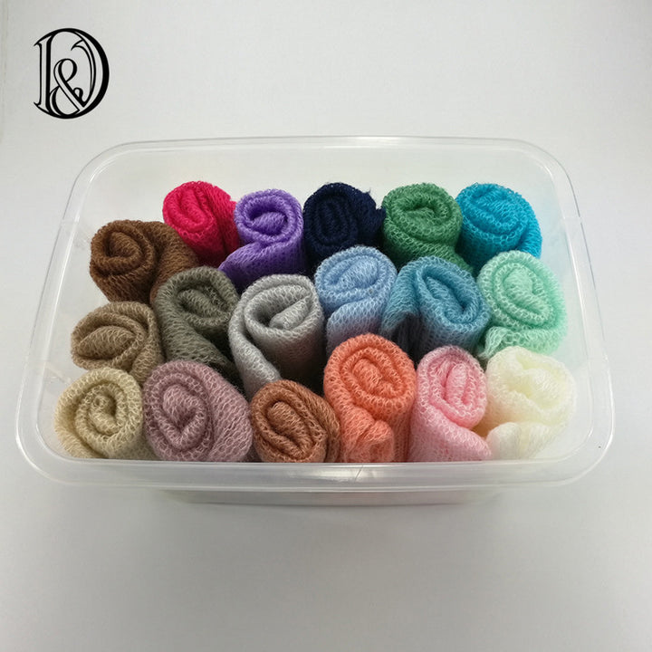 Hand Knit Mohair Newborn Wraps Newborn Wrap Props Newborn Props Photography 60x40cm (10pcs/lot) - Don&Judy Newborn&Maternity photography props