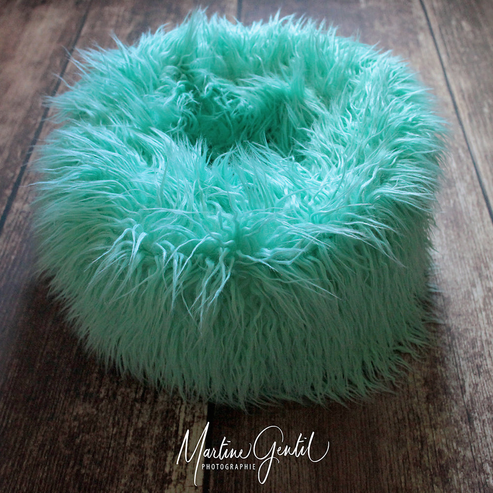 Faux Fur Posing Pillow Nest Prop for Newborn