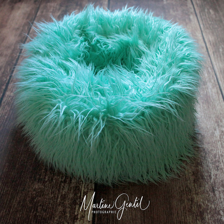 Faux Fur Posing Pillow Nest Prop for Newborn