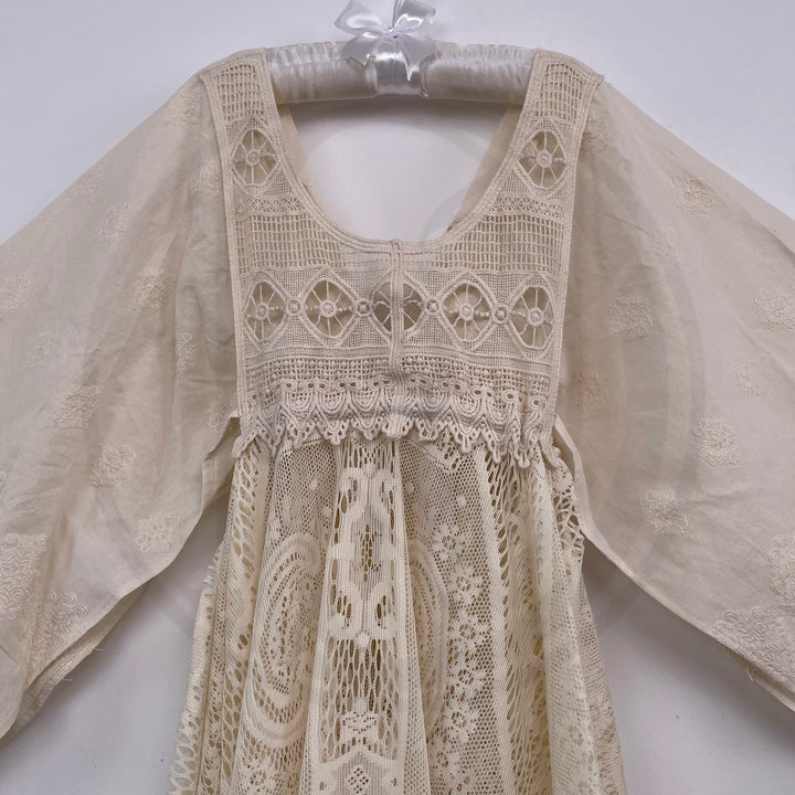 Jodie Little Girl Cotton+Lace Dress