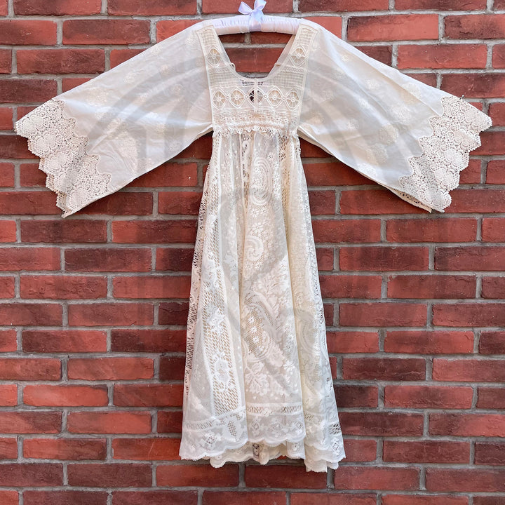 Jodie Little Girl Cotton+Lace Dress