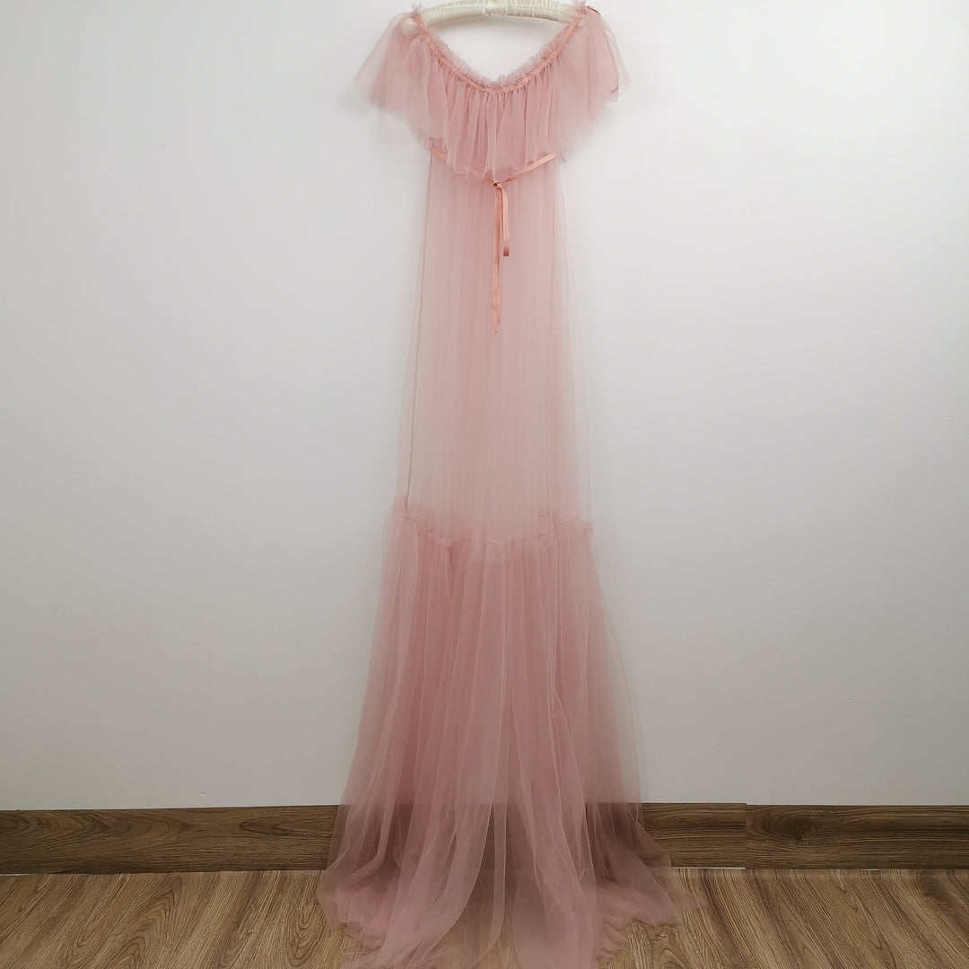 Dora Boob Tube Tulle Gown