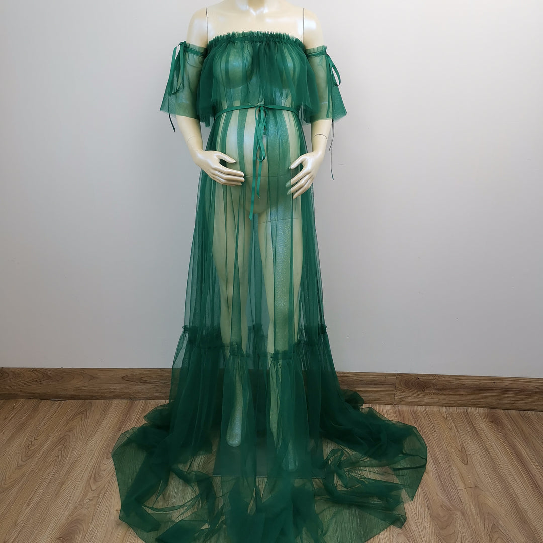 Dora Boob Tube Tulle Gown