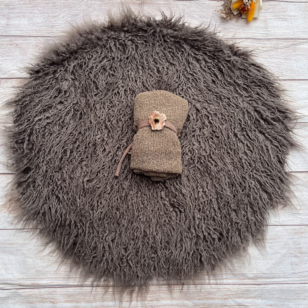 Camel Faux Fur Matched Set