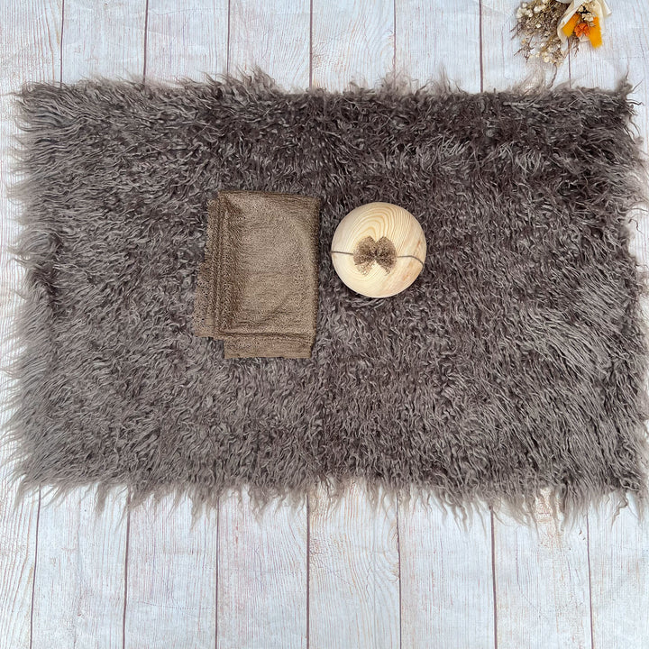 Camel Faux Fur Matched Set