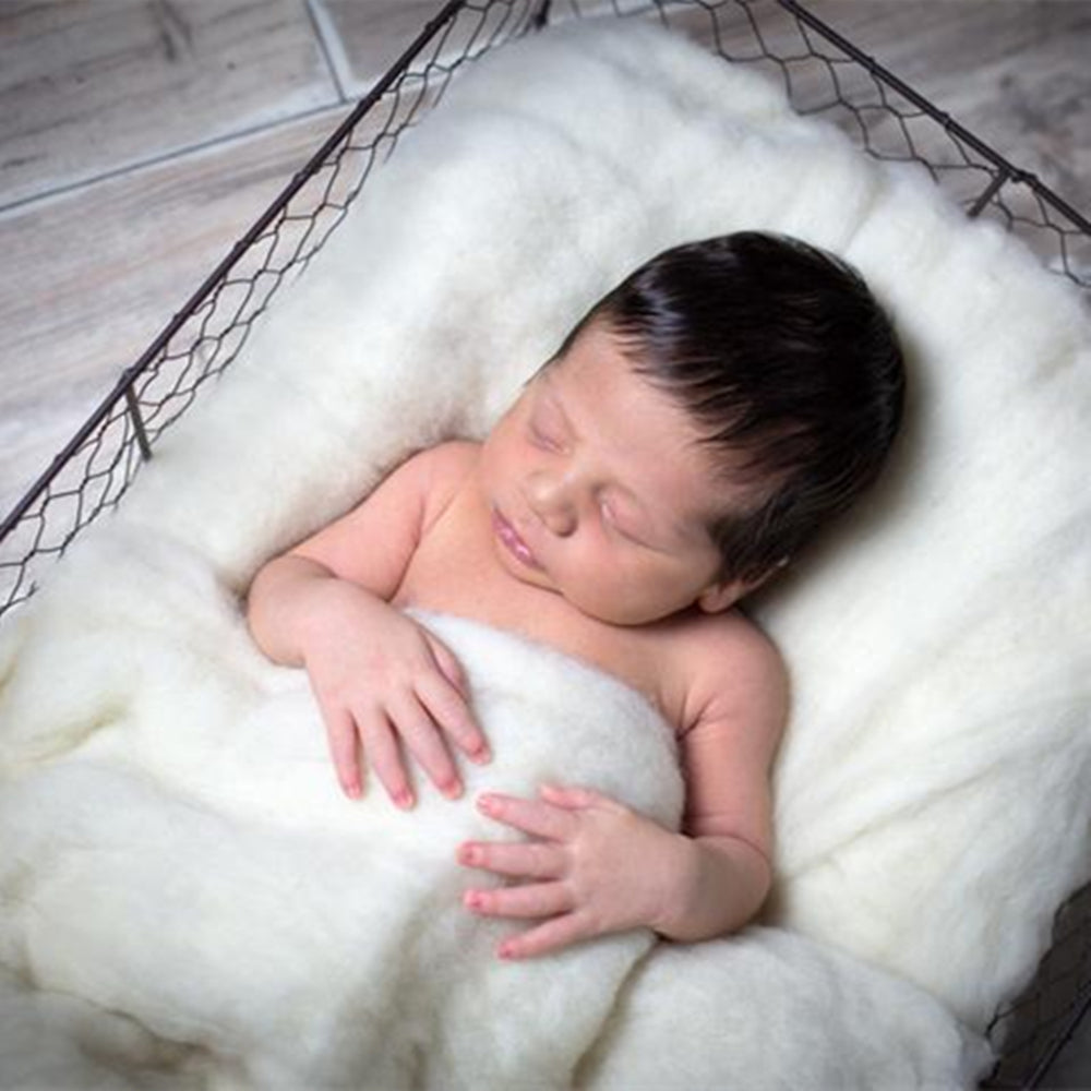 Fluffy Wool Felt Fleece Basket Filler Stuffer Newborn Photo Props - Don&Judy Newborn&Maternity photography props