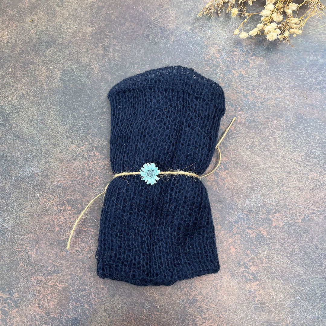 60x40cm Stretchy Wrap with Matched Headwear Set