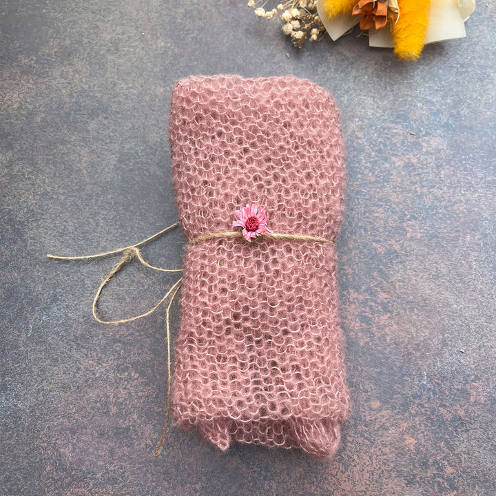 60x40cm Stretchy Wrap with Matched Headwear Set