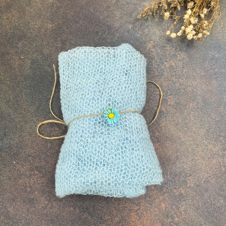 60x40cm Stretchy Wrap with Matched Headwear Set