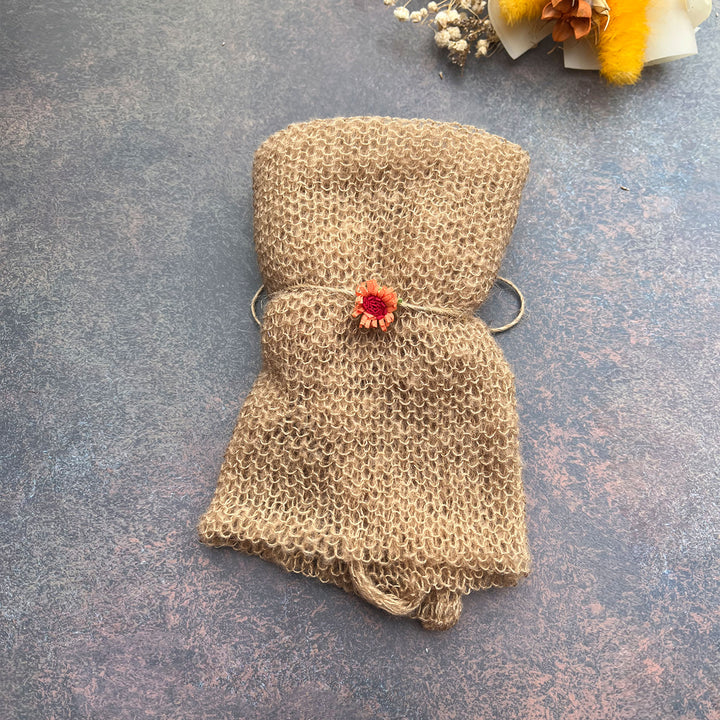 60x40cm Stretchy Wrap with Matched Headwear Set