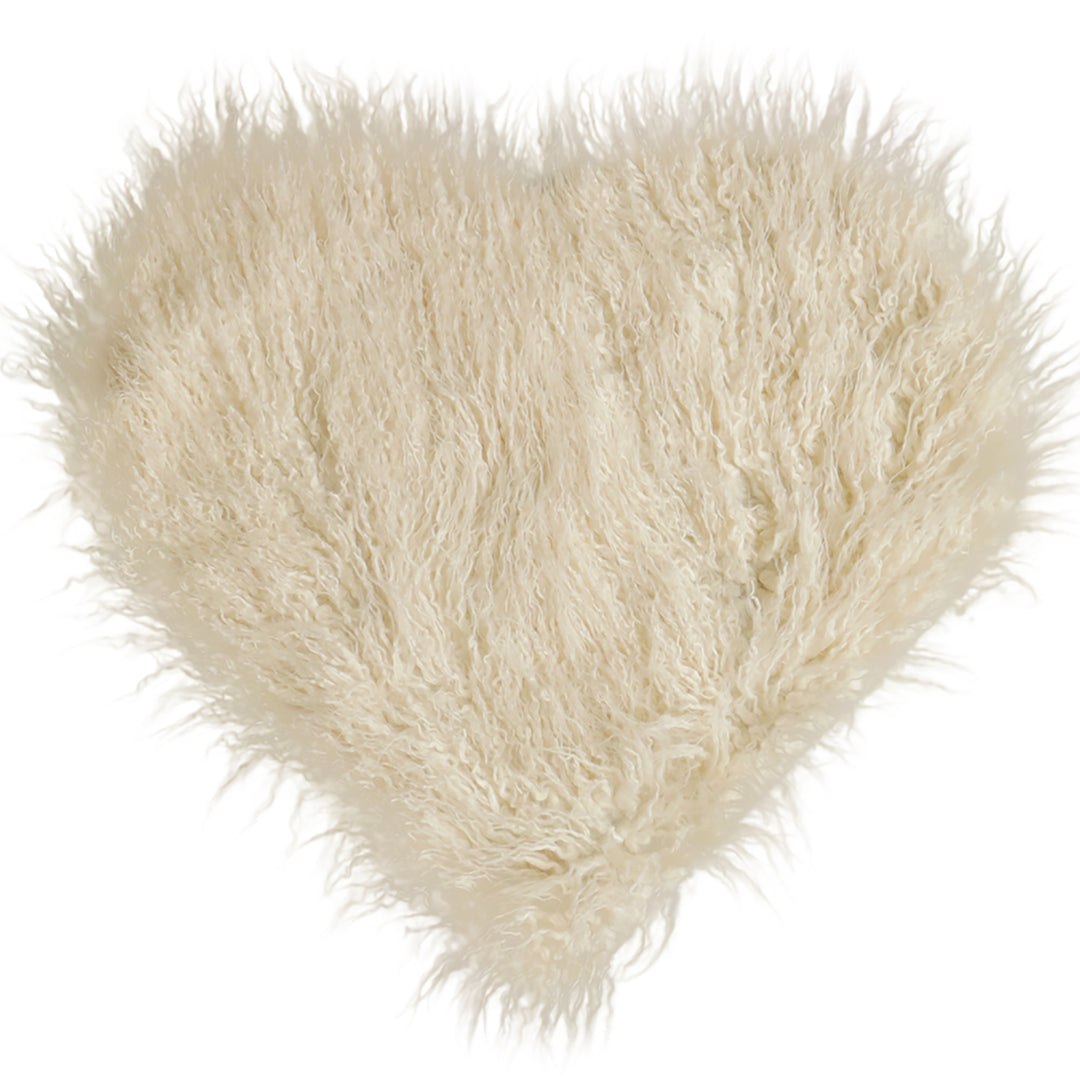 Sweet Heart Newborn Faux Fur Mongolia Newborn Blanket for Photography Long Pile Faux Fur - Don&Judy Newborn&Maternity photography props